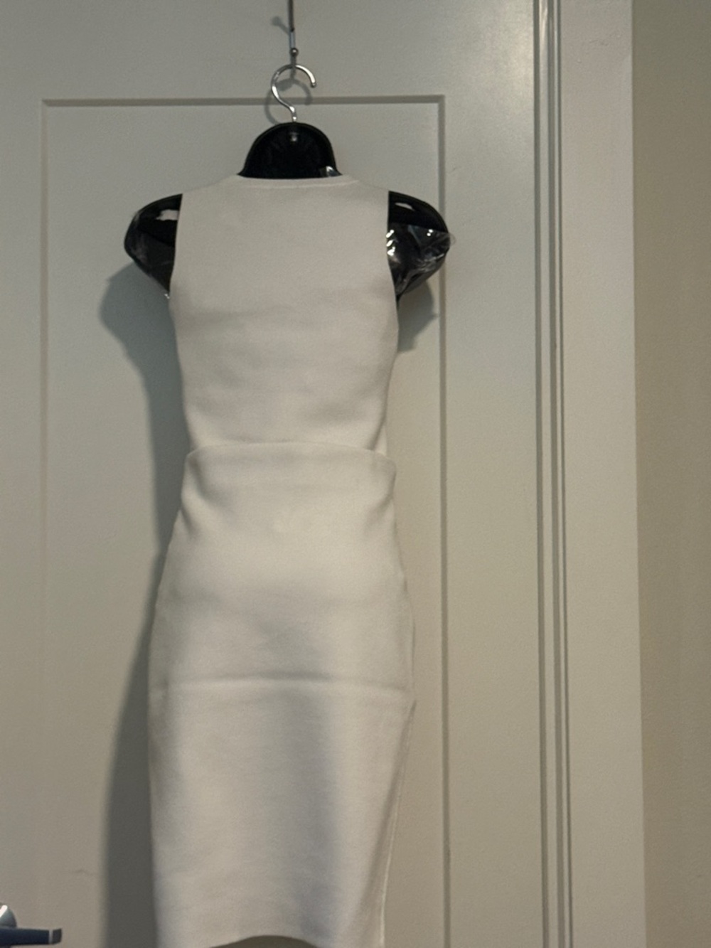 Express White Sleeveless Midi Sheath Dress - Picture 3 of 6